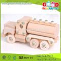 2015 Tanque de combustível de madeira barato barato Car-assemble Toy caminhões de madeira